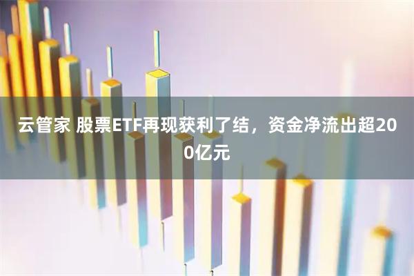 云管家 股票ETF再现获利了结，资金净流出超200亿元