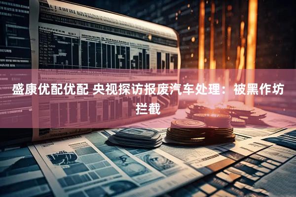 盛康优配优配 央视探访报废汽车处理：被黑作坊拦截