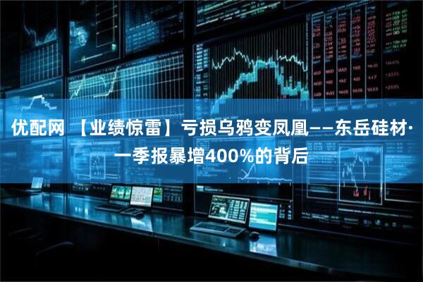 优配网 【业绩惊雷】亏损乌鸦变凤凰——东岳硅材·一季报暴增400%的背后