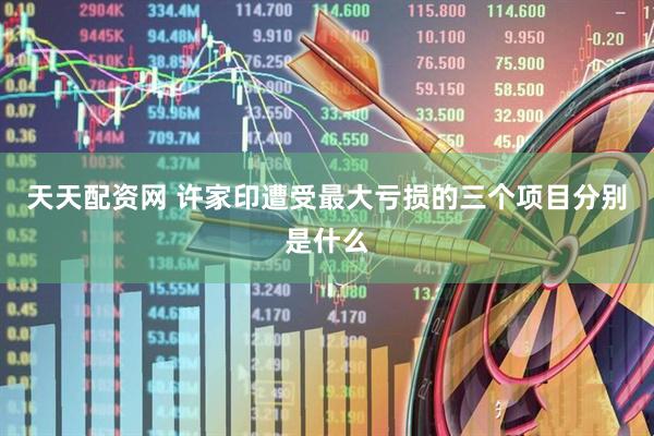 天天配资网 许家印遭受最大亏损的三个项目分别是什么