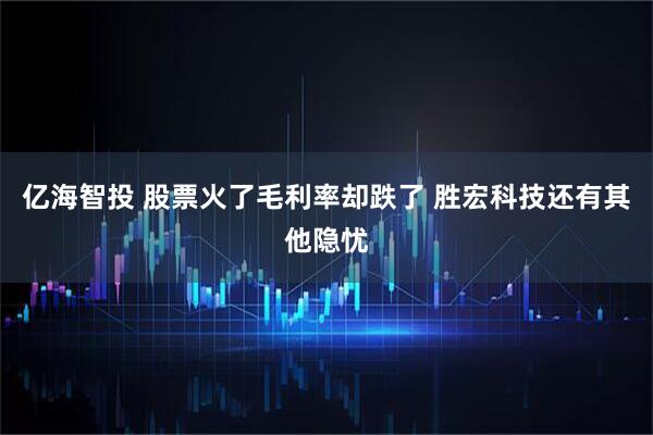 亿海智投 股票火了毛利率却跌了 胜宏科技还有其他隐忧